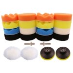 �ponge de polissage 22pcs �ponge de polissage pour voiture avec kit d'adaptateur pour 3 - inch polissage ...