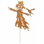 �pouvantail effaroucheur d'oiseaux en m�tal rouill� corten