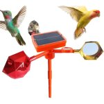 �pouvantail r�fl�chissant pour moulin, protecteurs d'oiseaux avec voix solaire - moulin � �nergie solaire ...