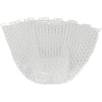 �puisette de p�che de rechange transparente blanche en caoutchouc pliable de 55 cm pour p�cheur