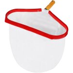 �puisette de piscine, filet profond maille fine, cadre en aluminium rouge, skimmer net robuste �cumoire ...