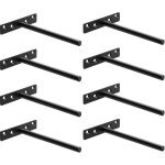 Equerre etagere murale fixation flottante invisible, support etagere murale en mtal, tablette flottante ...