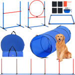 Equipements deentrainement agilite pour chien, ensemble 5pcs, parcours obstacles pour chiot, avec haies ...