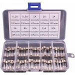 100 fusibles verre 5x20mm en boite fusible 0. 2a 20a