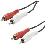 Cordon 2 rca 5m - connecteurs nickel