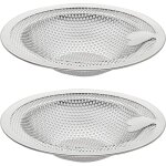 Ersandy - 2 pcs filtre vier cuisine en forme de c?ur, filtre  vier en acier inoxydable, grille evier, ...