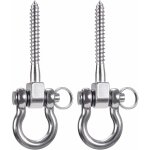 2 pices 304 acier inoxydable crochet de plafond, suspension trainer kit de suspension pour chaise accrochante ...