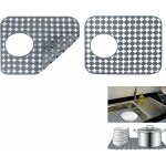 Ersandy - 2 pièces tapis evier cuisine, tapis d'évier en silicone pliables antidérapants, protege évier ... Ersandy - 2 pièces tapis evier cuisine, tapis d'évier en silicone pliables antidérapants, protege évier ...