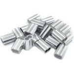 Ersandy - 20x manchons  sertir en aluminium avec double embouts 4. 0 mm ferrules en aluminium, clip ...