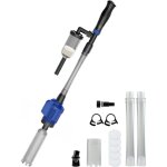 Ersandy - 3 en 1 aspirateur automatique pour aquarium, nettoyeur de gravier avec �ponge filtrante, aspirateur ...