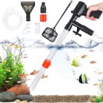 Ersandy - aspirateur de boues d'aquarium, 5 in 1 kit de nettoyage de gravier d'aquarium, nettoyeur de ...