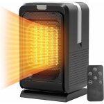 Ersandy - chauffage d'appoint 1000w avec tlcommande, radiateur soufflant cramique ptc chauffage electrique ...