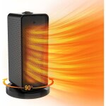 Ersandy - chauffage d'appoint 1200w, radiateur electrique ceramique 90oscillation, chauffage electrique ...