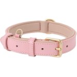 Ersandy - collier de chien, en cuir, collier de chien ajustable coussin moelleux cuir rembourr pour ...