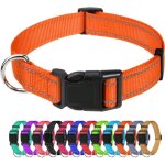 Ersandy - collier pour chien, collier en nylon r�fl�chissant r�glable classique convient pour moyens ...