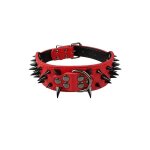 Ersandy - collier de chien pointu pointu clout luxueux colliers en cuir rembourr pour chiens de taille ...