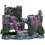 Décoration en résine pour aquarium - cachette pour poissons en forme de château - détails réalistes - ... Décoration en résine pour aquarium - cachette pour poissons en forme de château - détails réalistes - ...