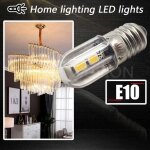 Ersandy e10 ampoule led 220v 230v ac voyant led � �conomie d'�nergie 8mm base � vis 3030 4smd chipsets ...