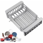Ersandy - gouttoir de cuisine rtractable en acier inoxydable - gouttoir  vaisselle rtractable - panier ...