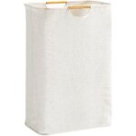 Ersandy - panier a linge beige 405627 cm, panier  linge grande capacit pliable tissu oxford avec ...
