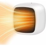 Ersandy - radiateur chauffage soufflant cramique, 800w chauffage d'appoint, radiateur electrique, chauffage ...