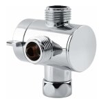 Ersandy - robinet de douche multifonction à 3 voies avec inverseur, adaptateur de pomme de douche pour ... Ersandy - robinet de douche multifonction à 3 voies avec inverseur, adaptateur de pomme de douche pour ...