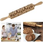 Ersandy - rouleau  ptisserie de nol en bois, rouleau  ptisserie, outil de cuisine, accessoire de ...