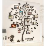 Stickers muraux arbre cadre de photo 3d diy mural autocollants arts décoration de la maison pour chambre, ... Stickers muraux arbre cadre de photo 3d diy mural autocollants arts décoration de la maison pour chambre, ...