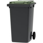 Ese - france conteneur poubelle  dchets 2 roues - 240l - robuste et conomique - 100% recycl - gris ...