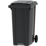 Ese france conteneur poubelle  dchets 2 roues - 360l - robuste et conomique - 100% recycl - gris ...