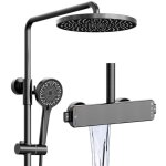Esip - colonne de douche thermostatique dore set kit de douche 3 fonctions ensemble systme de douche ...