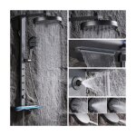 Esip - colonne de douche thermostatique, piano systme de douche avec affichage numrique led mural ensemble ...