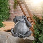 Gargouille avec pompe solaire frosch figure de bassin figure de jardin h=24cm 101666 - esotec