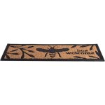Esschert design - paillasson en caoutchouc et fibres de coco abeille