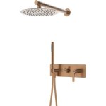 Essebagno - colonne de douche encastre mcanique molette cuivre bross