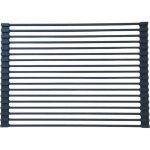 Essebagno egouttoir vaisselle pliable 43x31 en inox et silicone noir