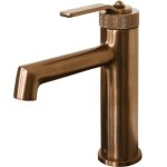 Essebagno mitigeur lavabo bas molette cuivre bross