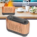 Essential oil diffuser, 240ml ultrasonic flame oil diffuser, 3 mist mode 4 timer up to 12h of continuous ...