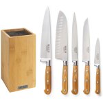 Essentiel - bloc bambou de 5 couteaux de cuisine