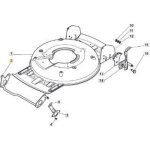 Essieu de roue avant znb mc lam. 50 original stiga - 381002849 / 0