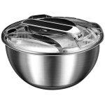 Essoreuse  salade, essoreuse  fruits et lgumes en acier inoxydable, dshydrateur manuel de fruits, ...