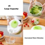 Essoreuse � salade en plastique, essoreuse � salade avec couvercle, essoreuse � salade � manivelle, essoreuse ...