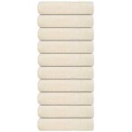 Essuie - mains 10 pcs cr�me 50x100 cm 360 g / m� 100% coton - vidaxl