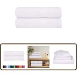 Essuie - mains 2 pcs blanc 50x100 cm 360 g / m 100% coton - vidaxl