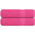 Essuie - mains 2 pcs rose 50x100 cm 360 g / m� 100% coton - vidaxl