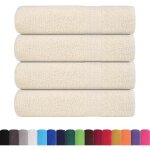 Essuie - mains 4 pcs cr�me 50x100 cm 360 g / m� 100% coton vidaxl