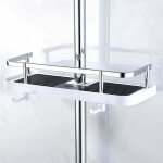 Etage de douche mural rglable, panier salle de bain cuisine rangement fixer sur tuyau, serviteur douche ...