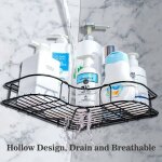 Etagre d'angle de douche antirouille, tagres de salle de bain, serviteur douche montage sans perceuse ...