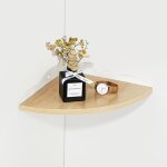 �tag�re d'angle flottante rustique en bois, brun clair etagere murale tablettes flottantes rangement ...