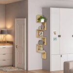 tagre d?angle, tagre murale  5 niveaux, gain de place, en zigzag, cts en rotin pvc, pour cuisine, ...